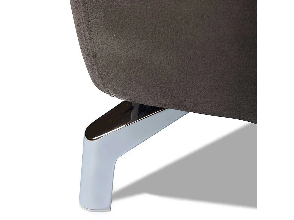 Relaxcouch in Braun Microfaser modern