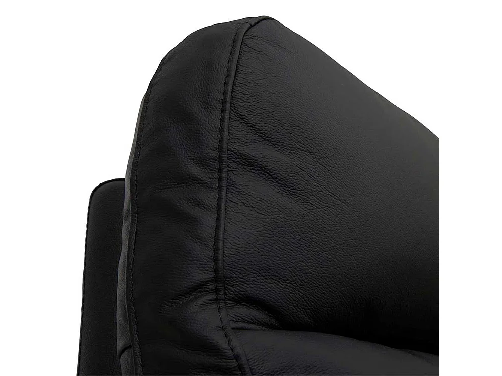 Zweisitzer Sofa mit Relaxfunktion Schwarz