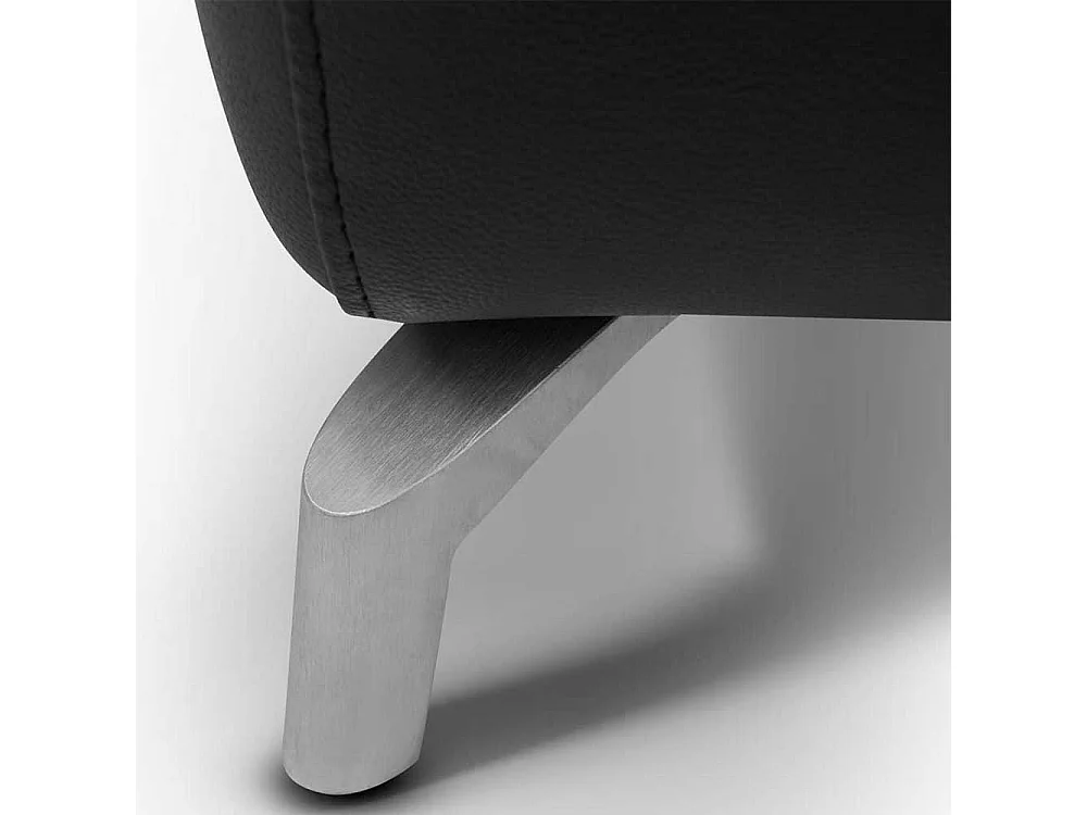 Zweisitzer Sofa mit Relaxfunktion Schwarz