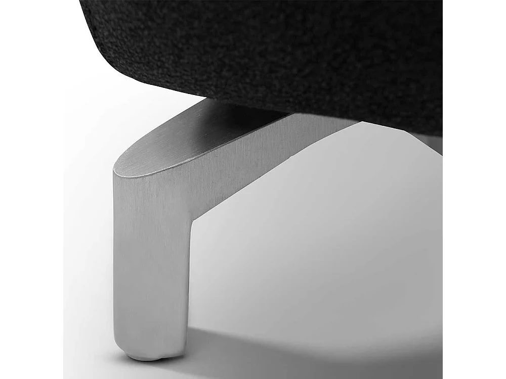 Relaxsofa in Schwarz Microfaser