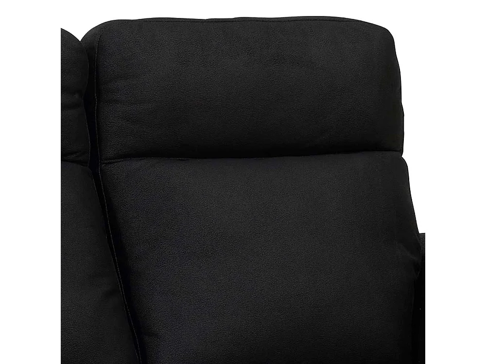 Relaxsofa in Schwarz Microfaser