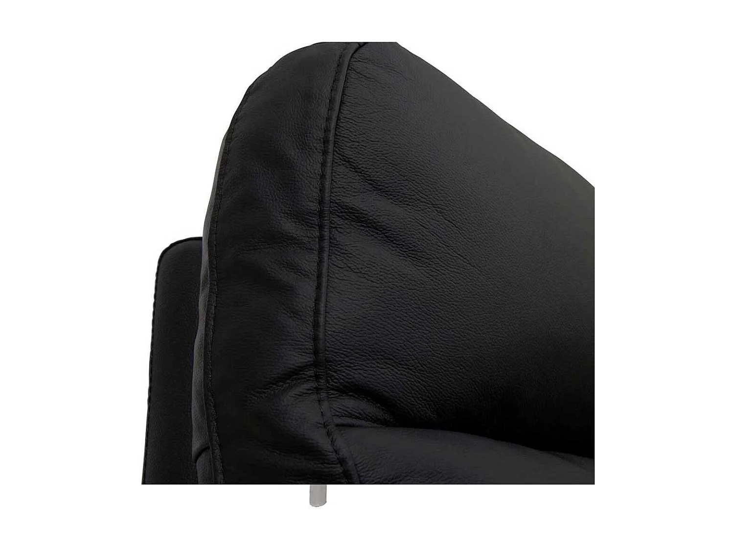 Wohnzimmer Sofa mit Relaxfunktion Schwarz