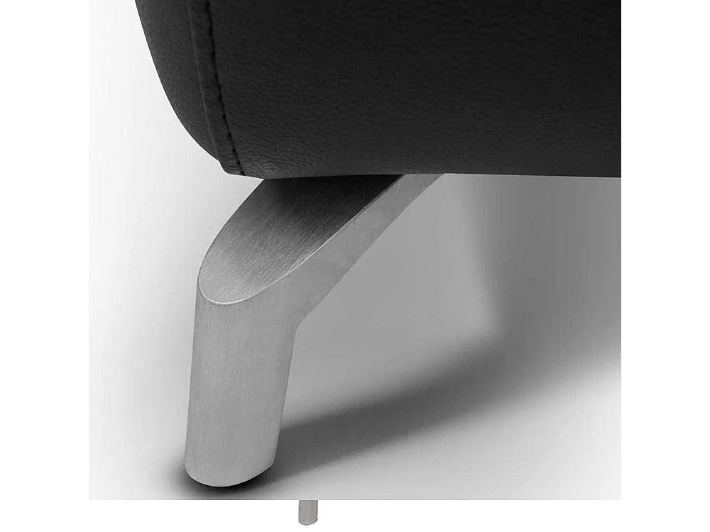 Wohnzimmer Sofa mit Relaxfunktion Schwarz