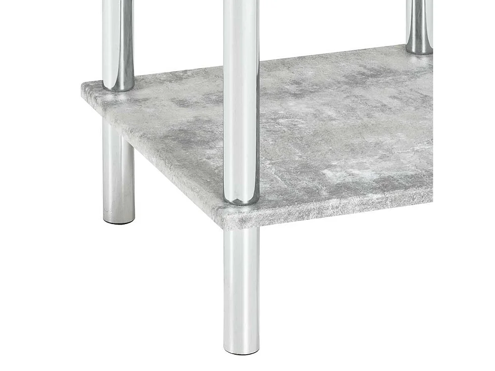 Badregal in Beton Grau Chrom modern