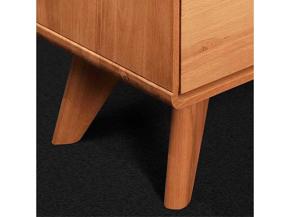 Massivholz Sideboard aus Kernbuche geölt Grifflöchern