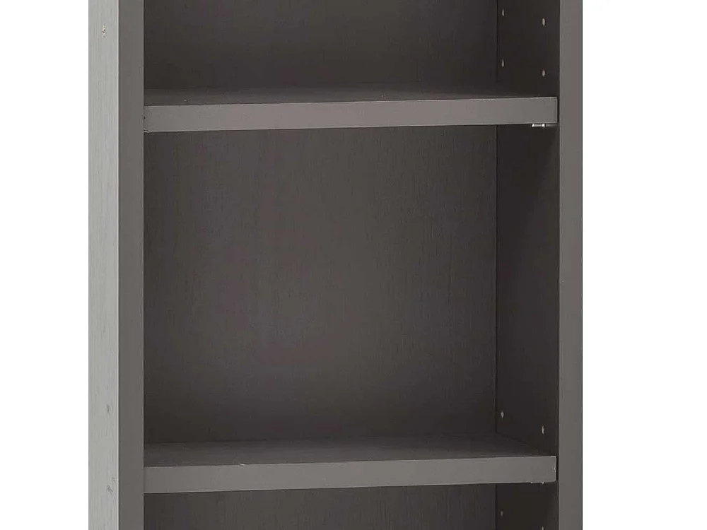 Landhausregal Badezimmer in Dunkelgrau 30 cm breit