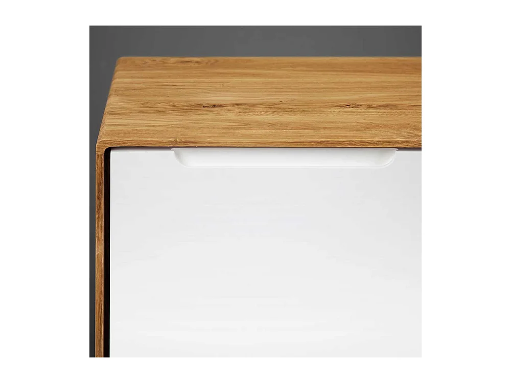 Wohnzimmer Sideboard in Weiß und Wildeiche modern