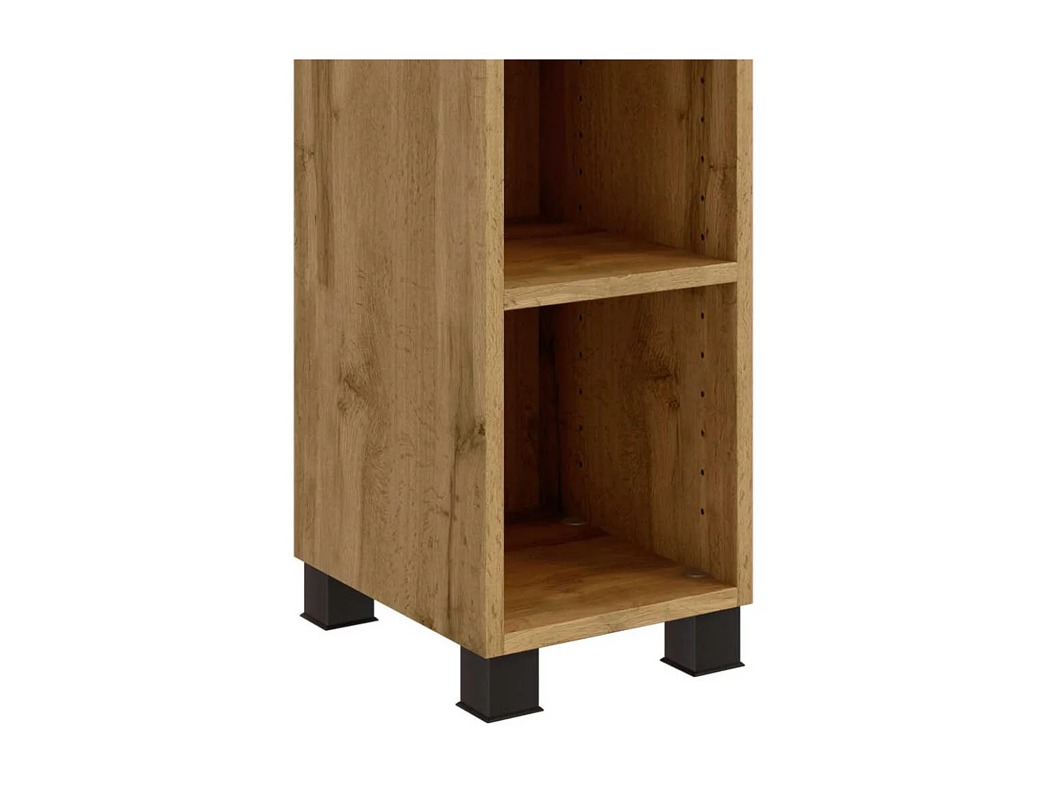 Badezimmerregal verstellbare Einlegeböden Wildeichefarben