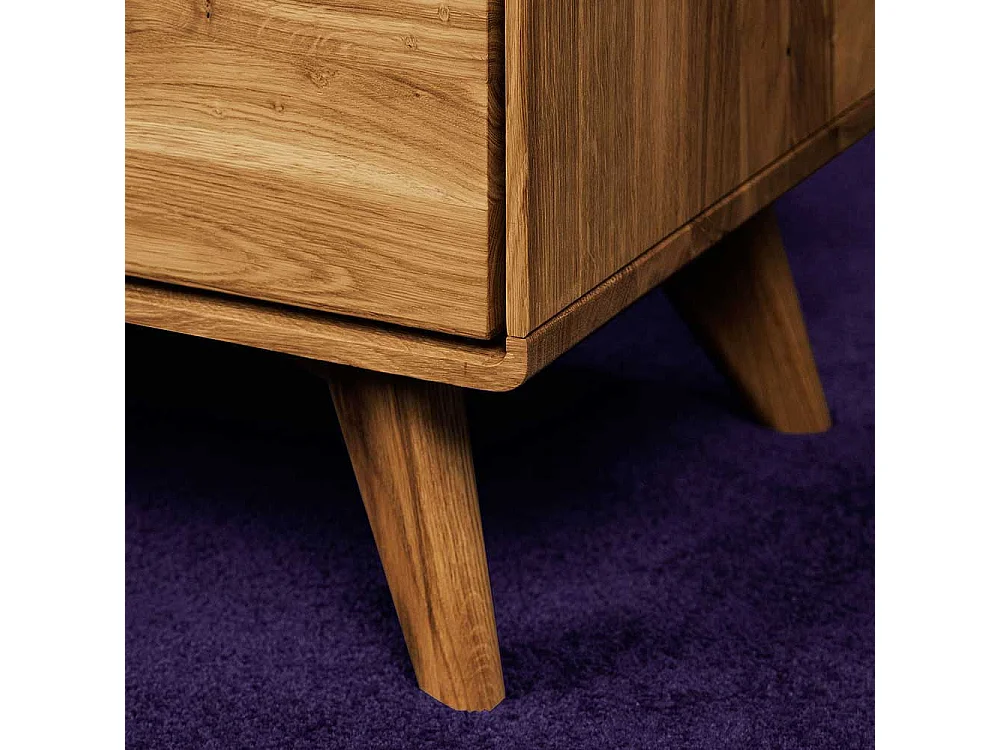 Holz Sideboard aus Wildeiche Massivholz 2 türig