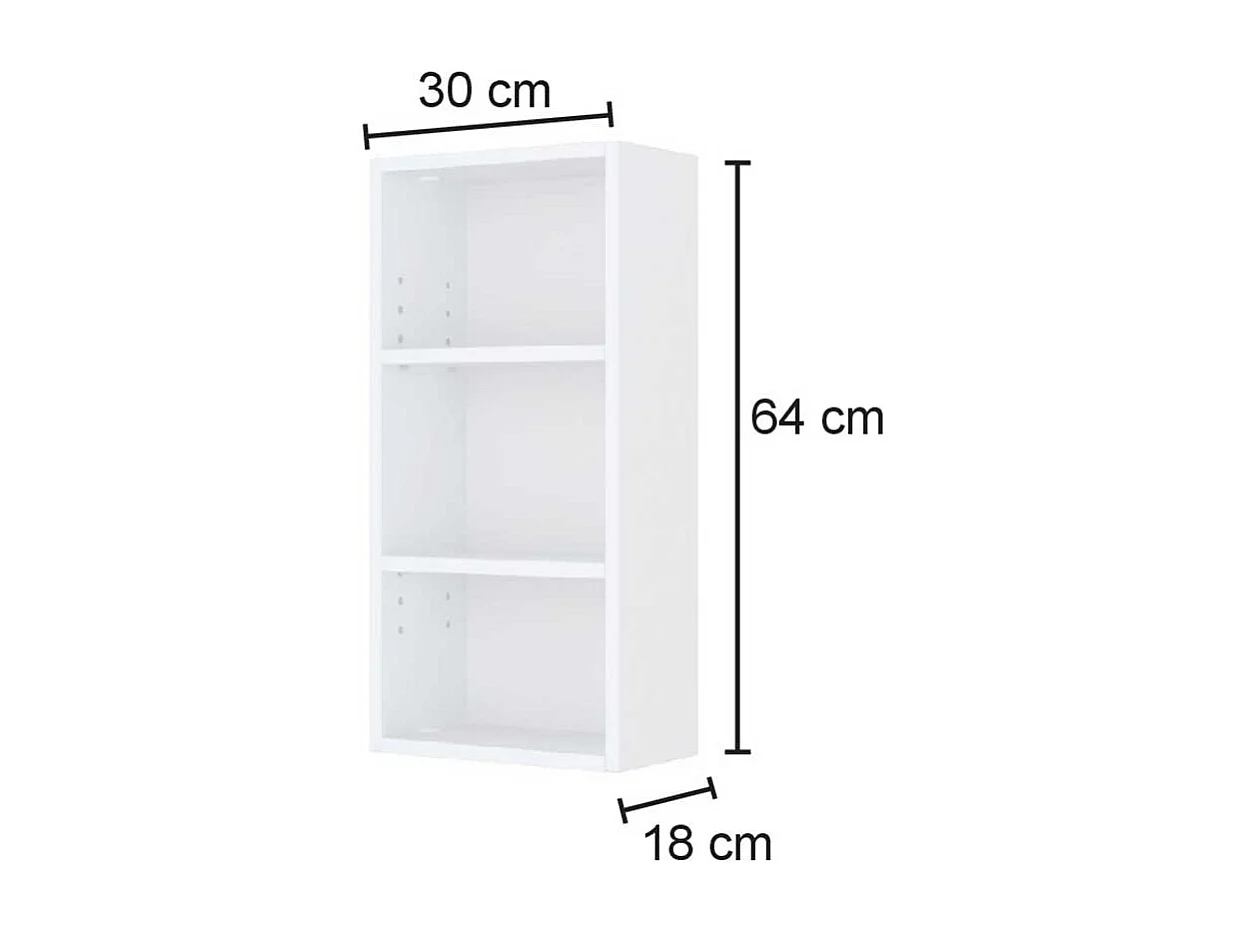 Badezimmer Regal in Wildeichefarben 30 cm breit