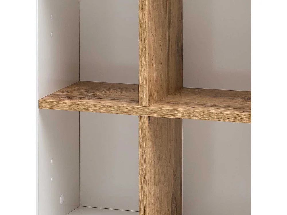 Bad Wandregal in Weiß und Eiche Made in Germany