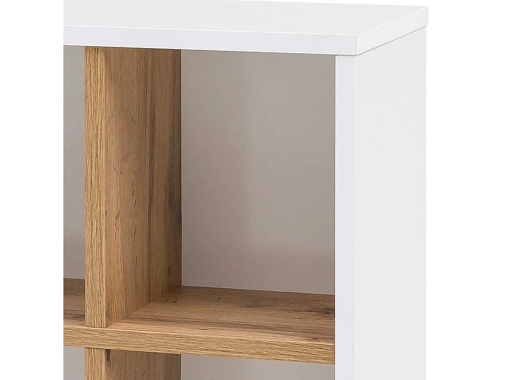 Bad Wandregal in Weiß und Eiche Made in Germany