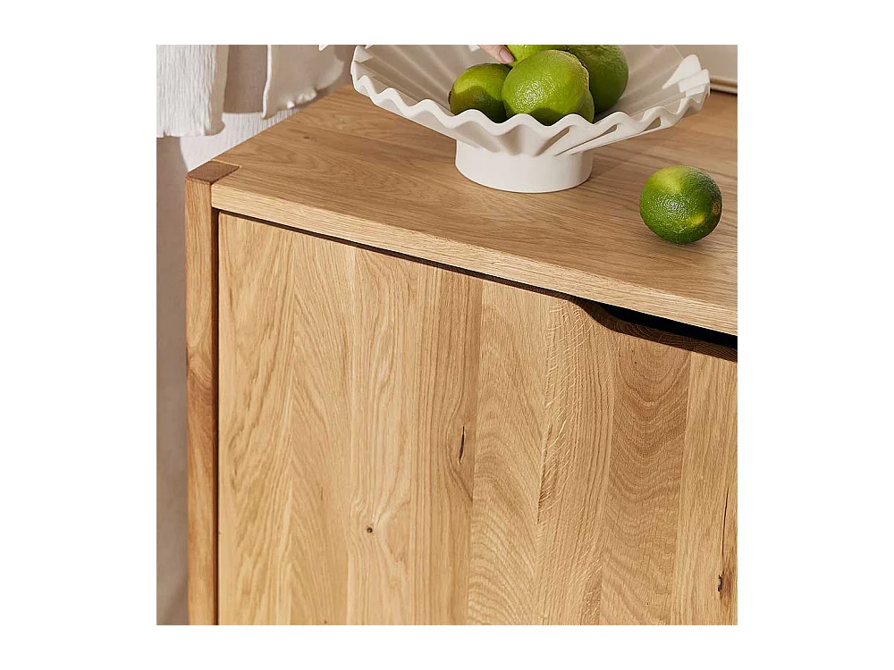 Sideboard Lowboard aus Wildeiche Massivholz mit drei Schubladen