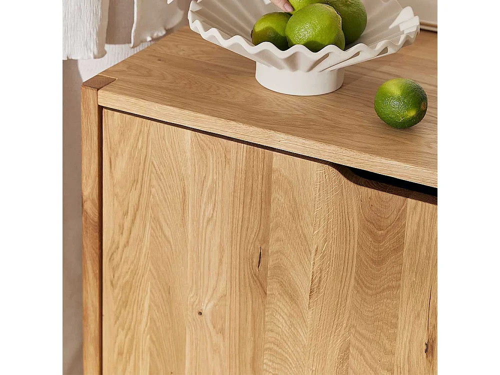 Sideboard Lowboard aus Wildeiche Massivholz mit drei Schubladen