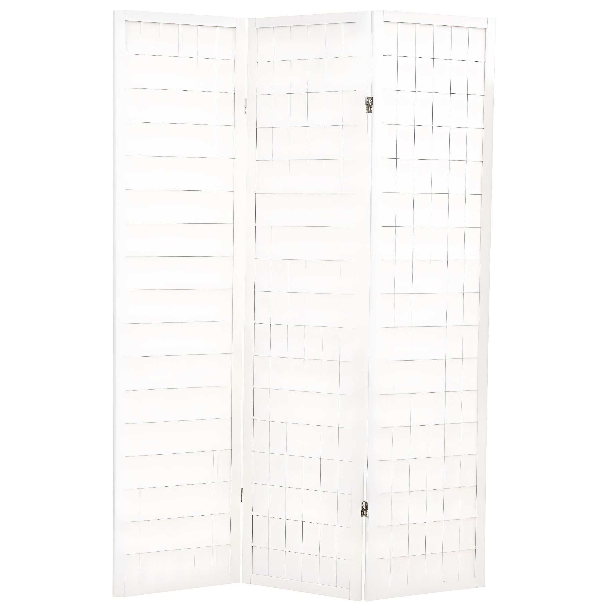 Paravent Japonais En Bois Pliable – 3 Panneaux, Hauteur 100 Cm – Séparateur De Pièce Autoportant Pour Bureau Ou Maison