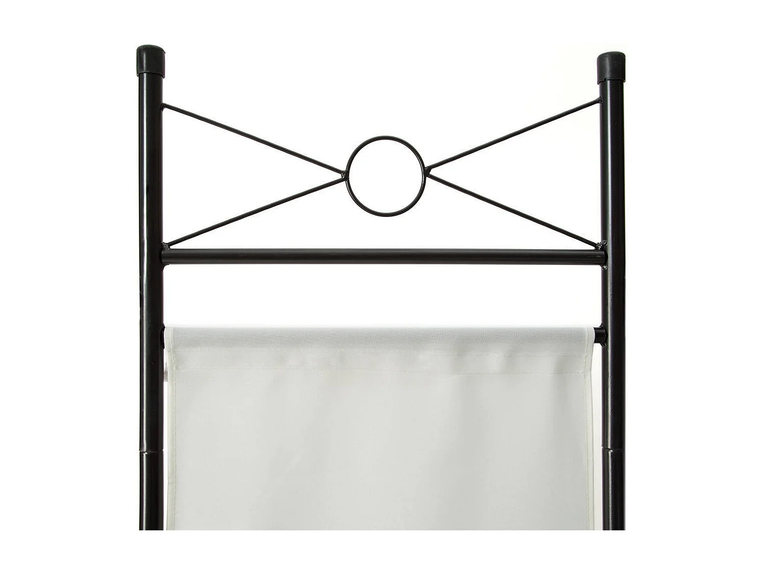 Paravent cloison blanc tissu tissu blanche 180 x 160 x 180 cm 08_0000442