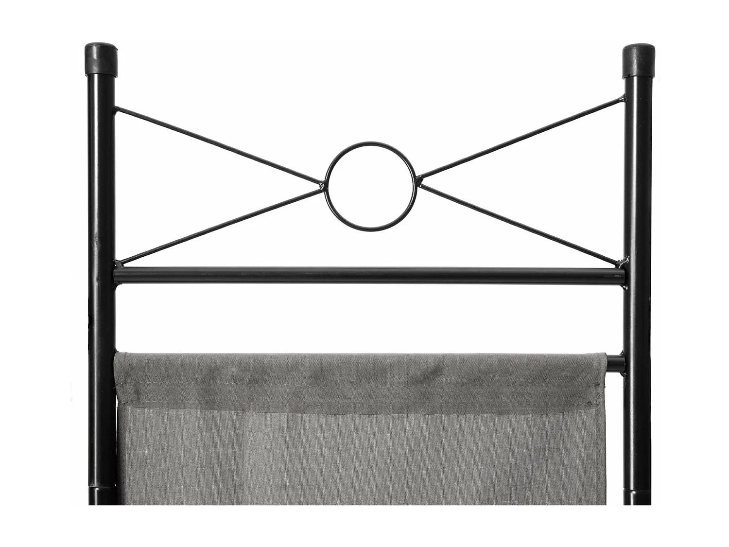 Paravent cloison tissu toile tissu grise 160 x 2.5 x 180 cm 08_0000318