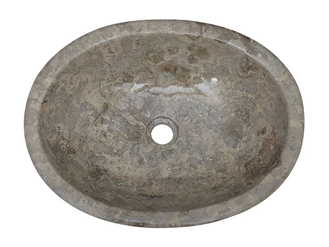 Lavabo de salle d'eau grise 53 x 40 x 15 cm 02_0002817