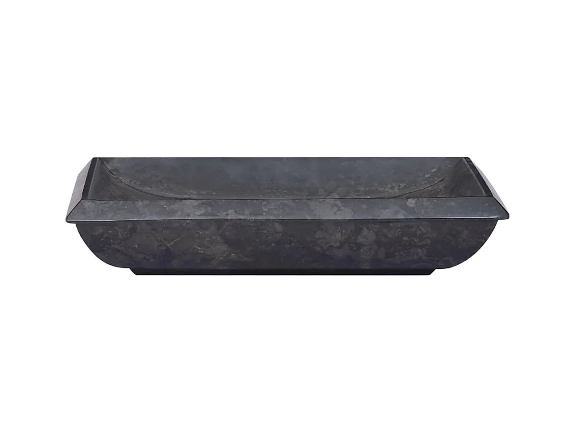Lavabo de salle d'eau noire 50 x 35 x 10 cm 02_0002807