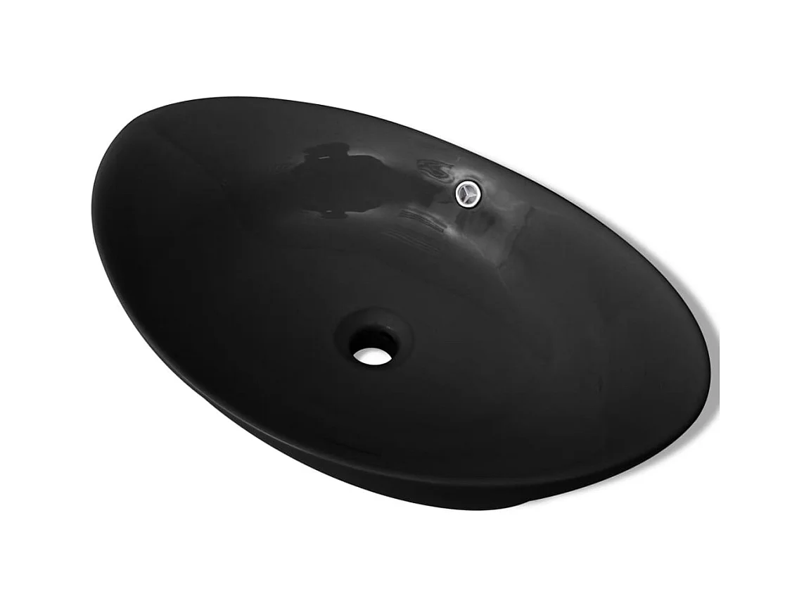 Lavabo salle de bain noire 59 x 38.5 x 19 cm 02_0002484