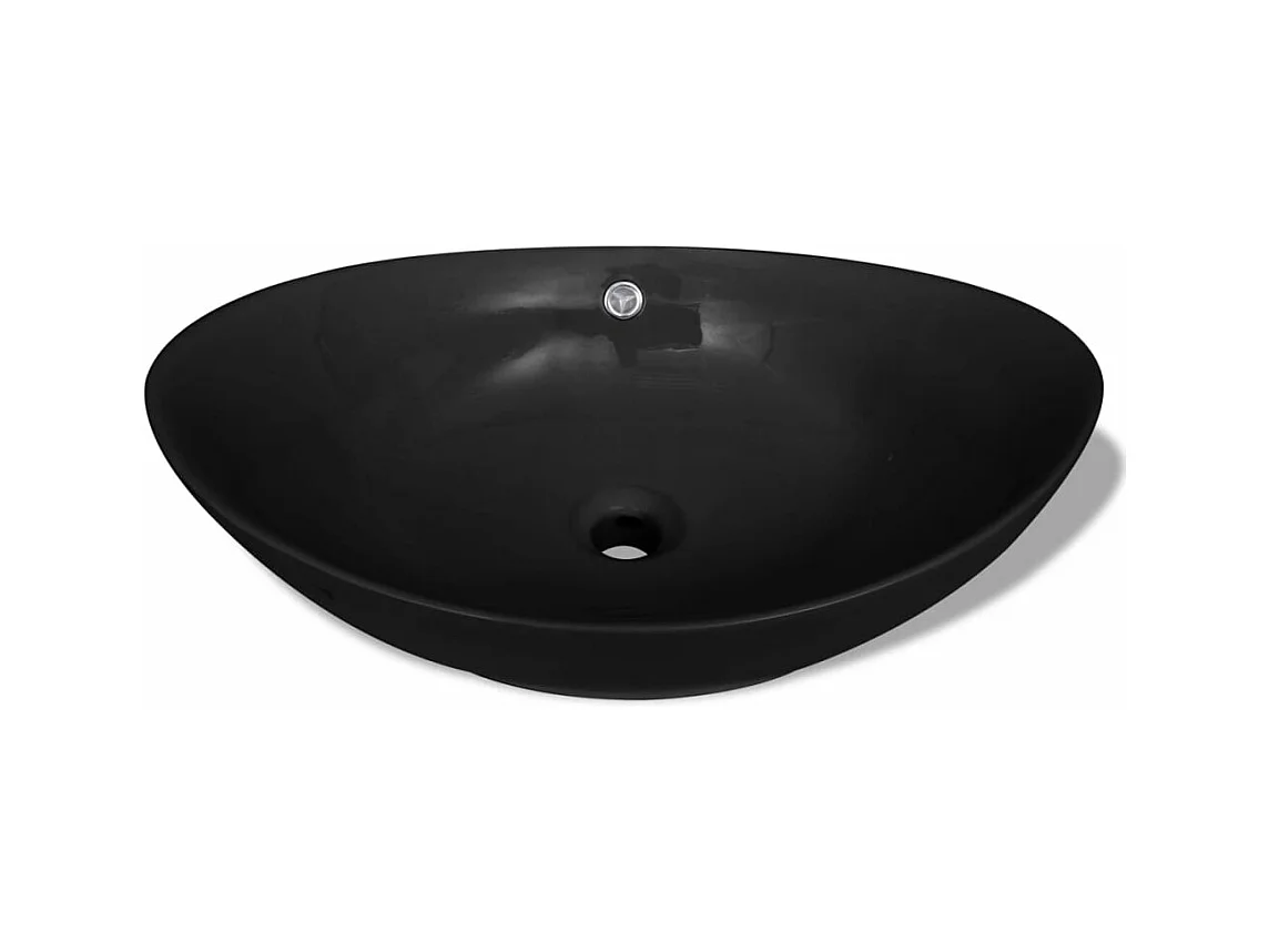 Lavabo salle de bain noire 59 x 38.5 x 19 cm 02_0002484