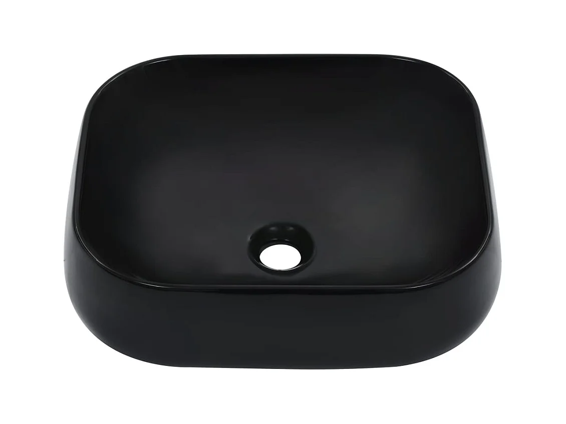 Lavabo salle de bain noire 44.5 x 39.5 x 14.5 cm 02_0002615