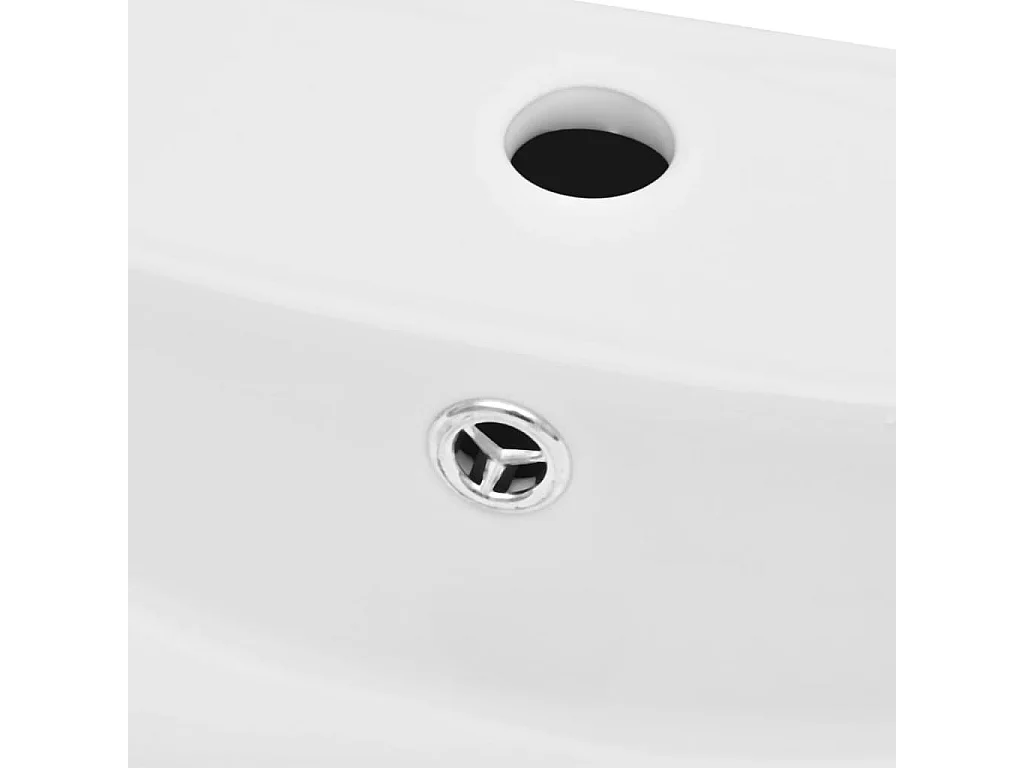 Lussuoso lavabo bagno rettangolare in ceramica 60 x 44 cm con troppopieno in ceramica bianca 02_0002488