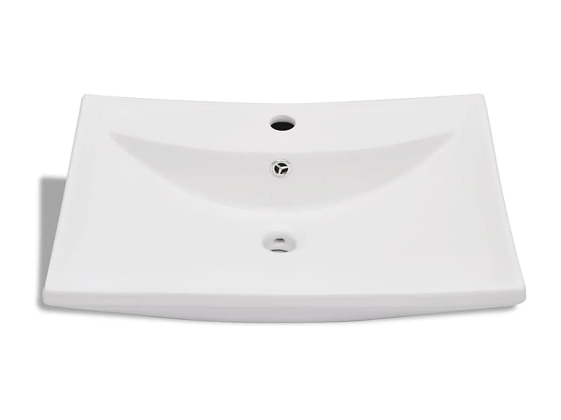 Lussuoso lavabo bagno rettangolare in ceramica 60 x 44 cm con troppopieno in ceramica bianca 02_0002488