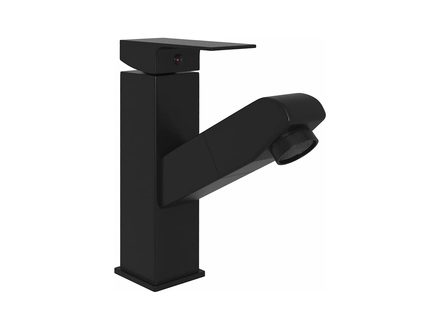 Robinet de lavabo rétractable noire 15.7 x 15.7 x 17.2 cm 02_0003528