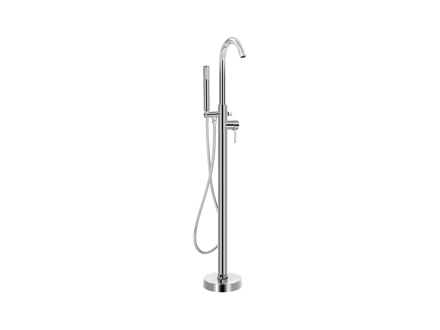 Robinet de baignoire sur argenté 19.2 x 19.2 x 118.5 cm 02_0003477