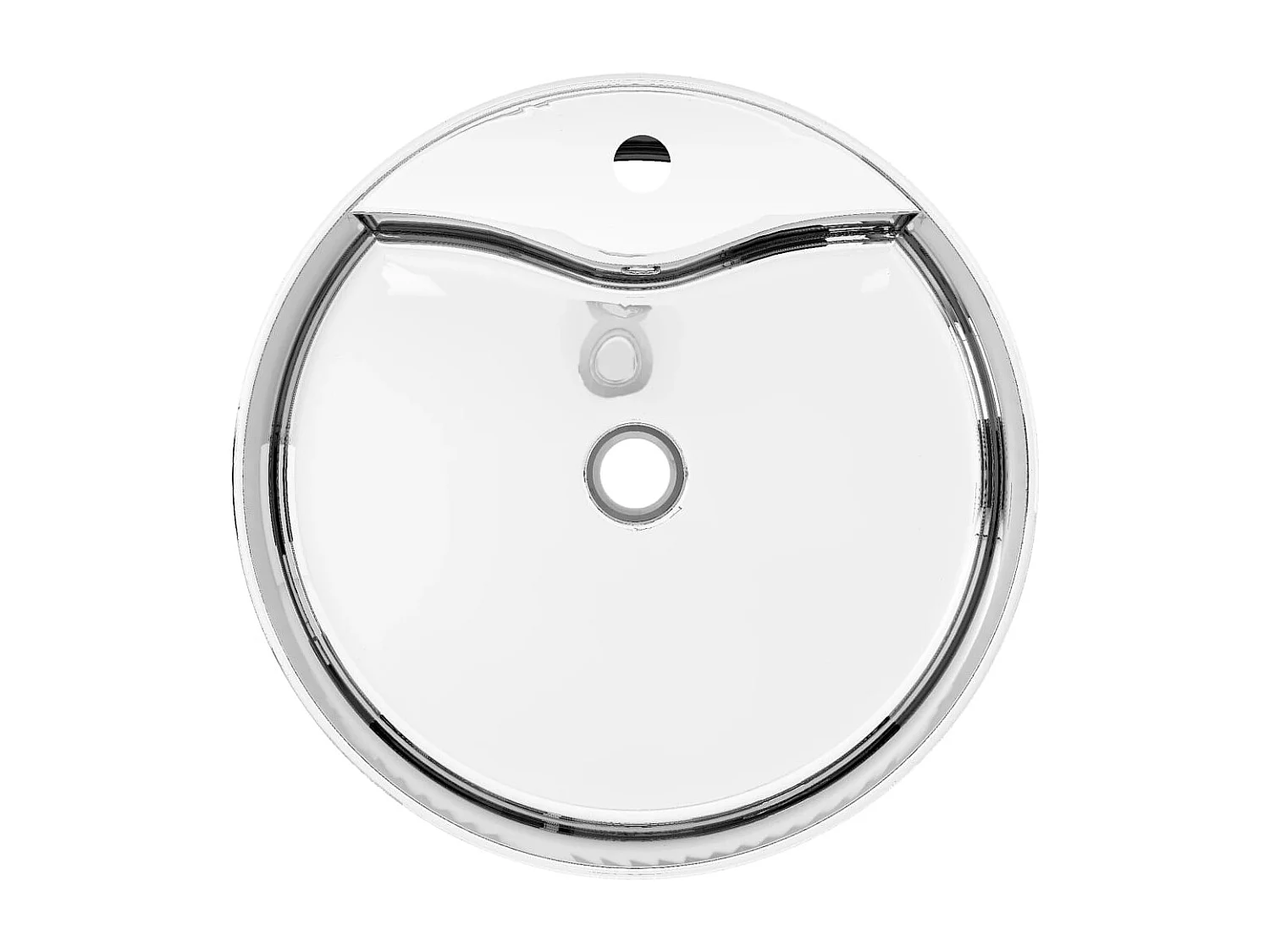 Lavabo salle de bain argenté 46.5 x 46.5 x 15.5 cm 02_0002609