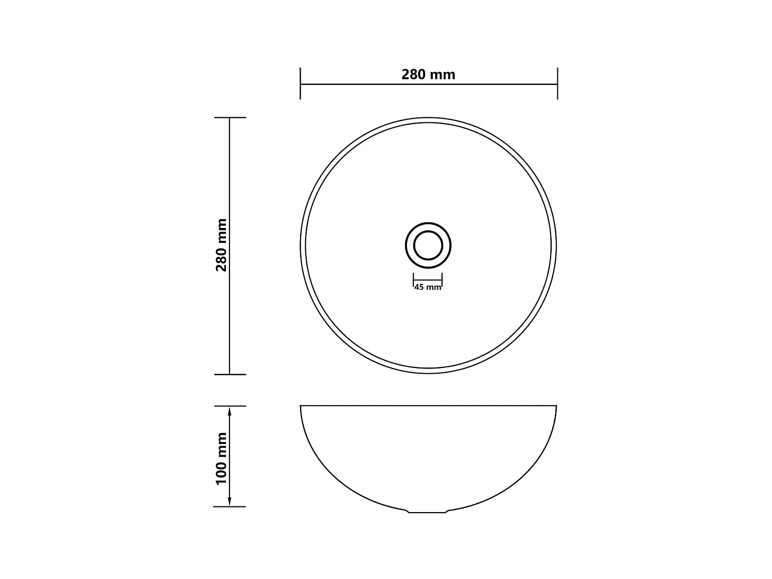 Lavabo vasque salle de grise 28 x 28 x 10 cm 02_0002725