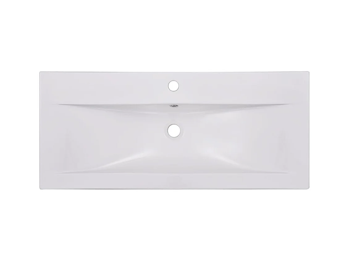 Lavabo de baño empotrado 91 cm cerámica blanca 02_0002645