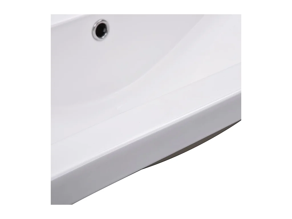 Lavabo de baño empotrado 91 cm cerámica blanca 02_0002645
