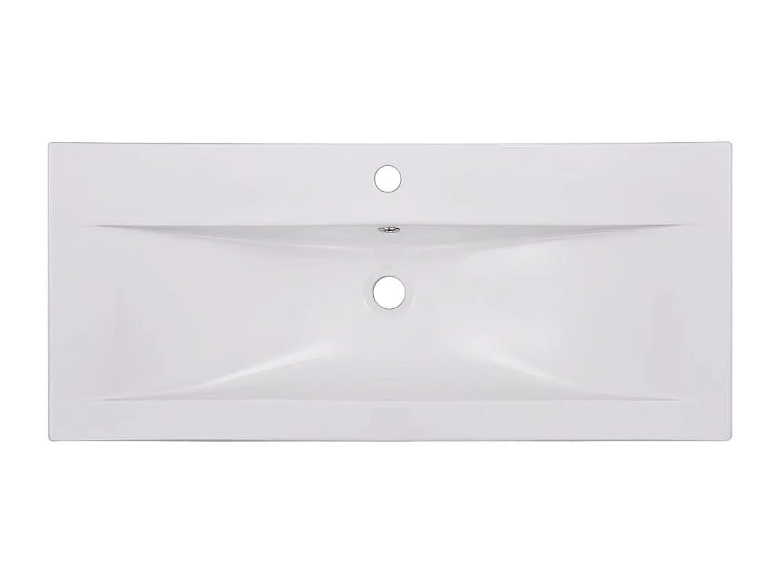 Lavabo salle de bain blanche 91 x 39.5 x 18.5 cm 02_0002645