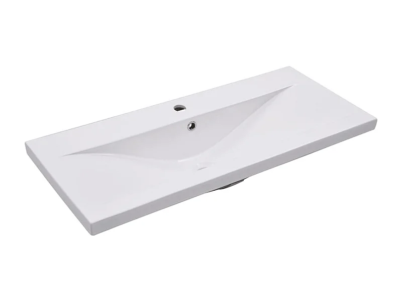 Lavabo salle de bain blanche 91 x 39.5 x 18.5 cm 02_0002645