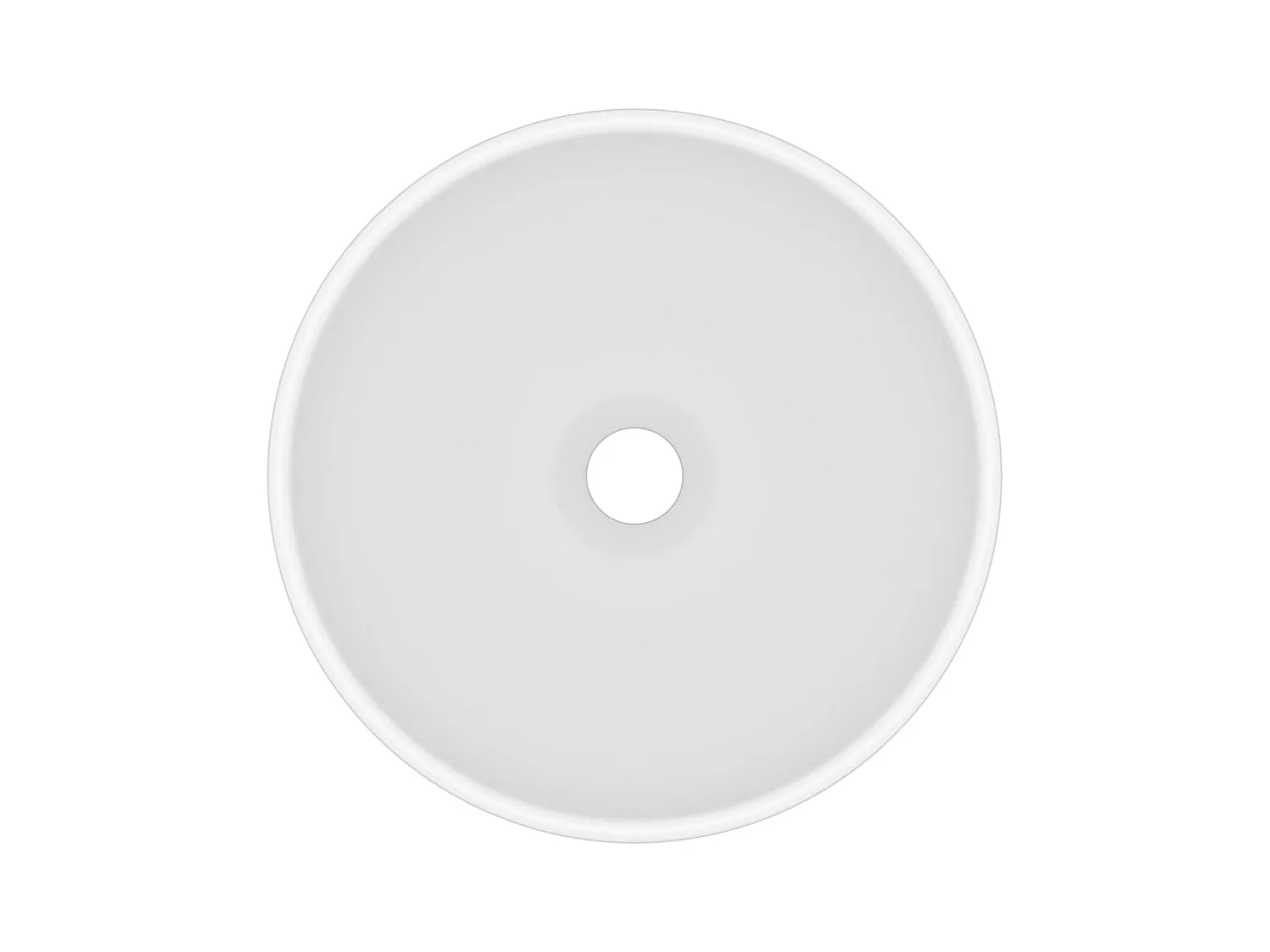 Lavabo da bagno rotondo di lusso lavabo da appoggio WC lavabo stanza cosmetica diametro interno 32,5 cm ceramica bianca opaca 02_0002707