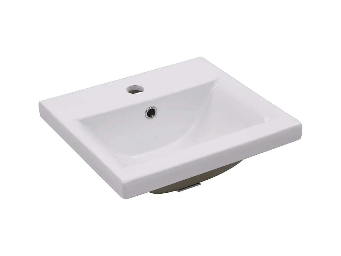 Lavabo de baño empotrado 42 cm cerámica blanca 02_0002642