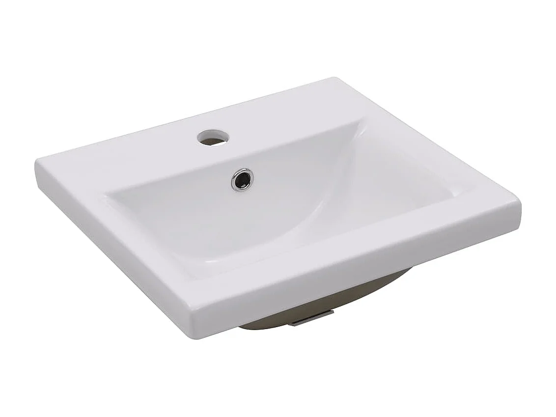 Lavabo de baño empotrado 42 cm cerámica blanca 02_0002642