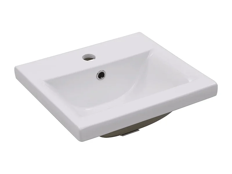 Lavabo de baño empotrado 42 cm cerámica blanca 02_0002642