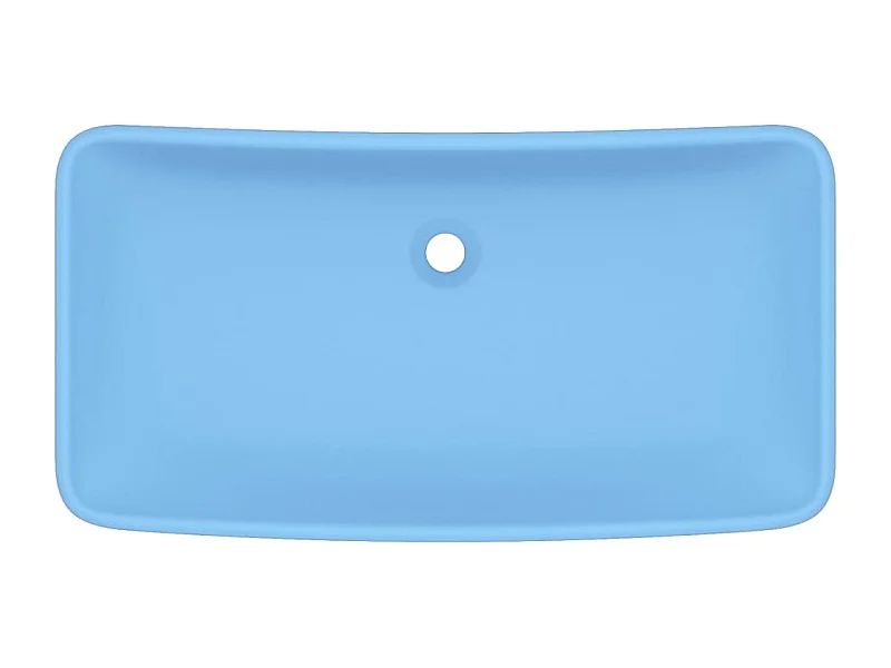 Lavabo de luxe rectangulaire bleue 71 x 38 x 13.5 cm 02_0002698