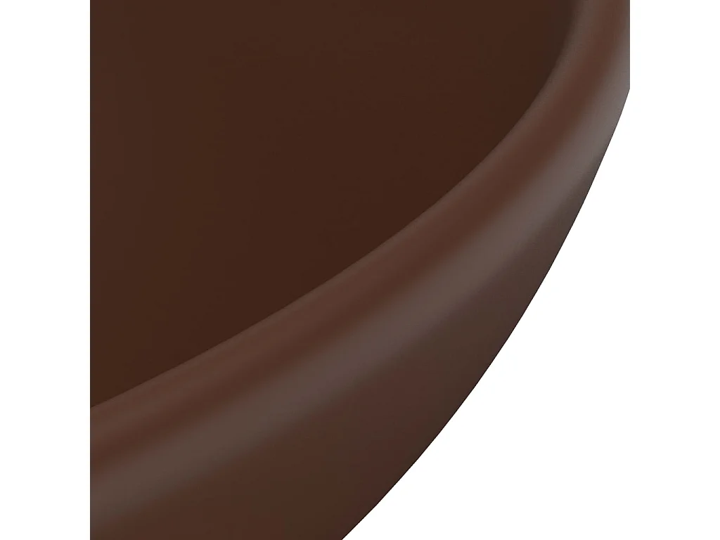 Lavabo rond de luxe marron 32.5 x 32.5 x 14 cm 02_0002715