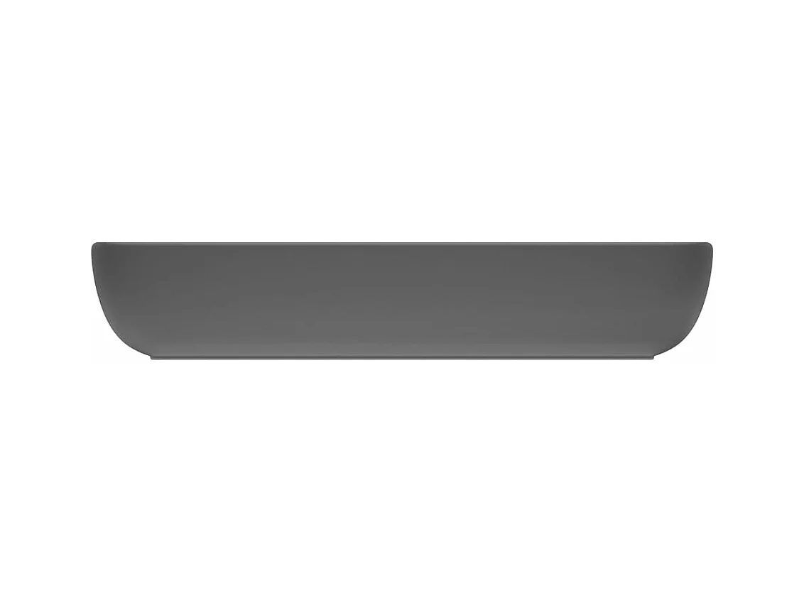 Lavabo de luxe rectangulaire grise 71 x 38 x 13.5 cm 02_0002703