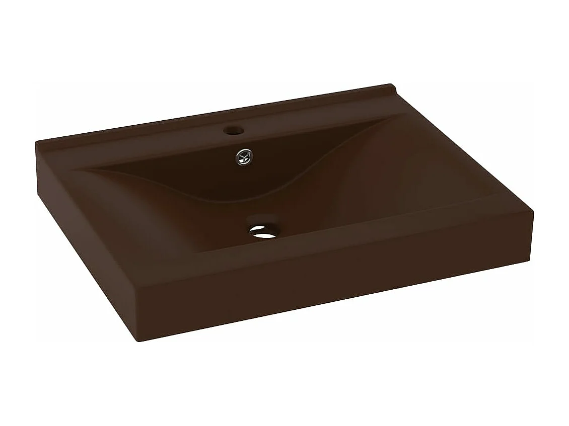 Lavabo avec trou de marron 60 x 46 x 160 cm 02_0002770