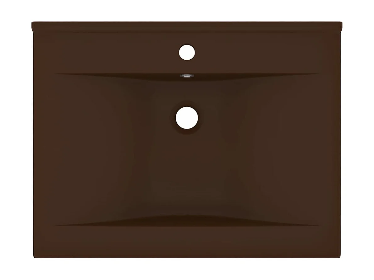 Lavabo avec trou de marron 60 x 46 x 160 cm 02_0002770