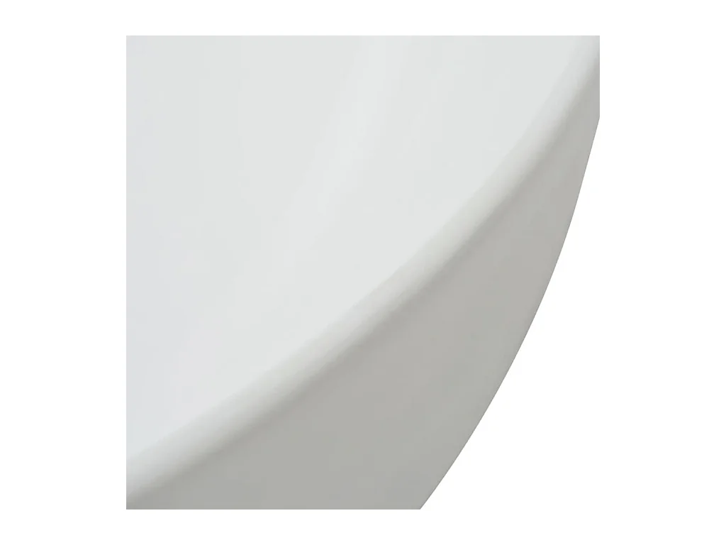 Evier triangulaire céramique lavabo blanche 50.5 x 41 x 12 cm 02_0002532