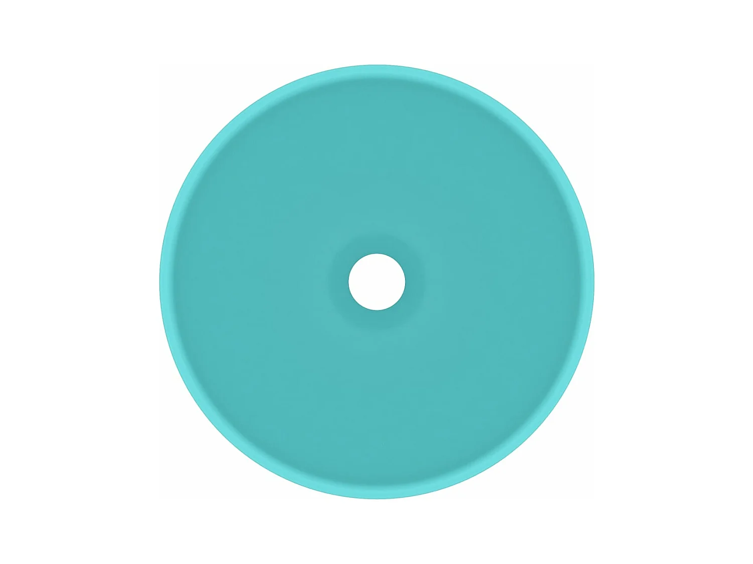 Lavabo redondo de lujo para baño, encimera, lavabo para inodoro, lavabo para cosmética, interior, verde claro mate, 32,5 x 14 cm, cerámica 02_0002711