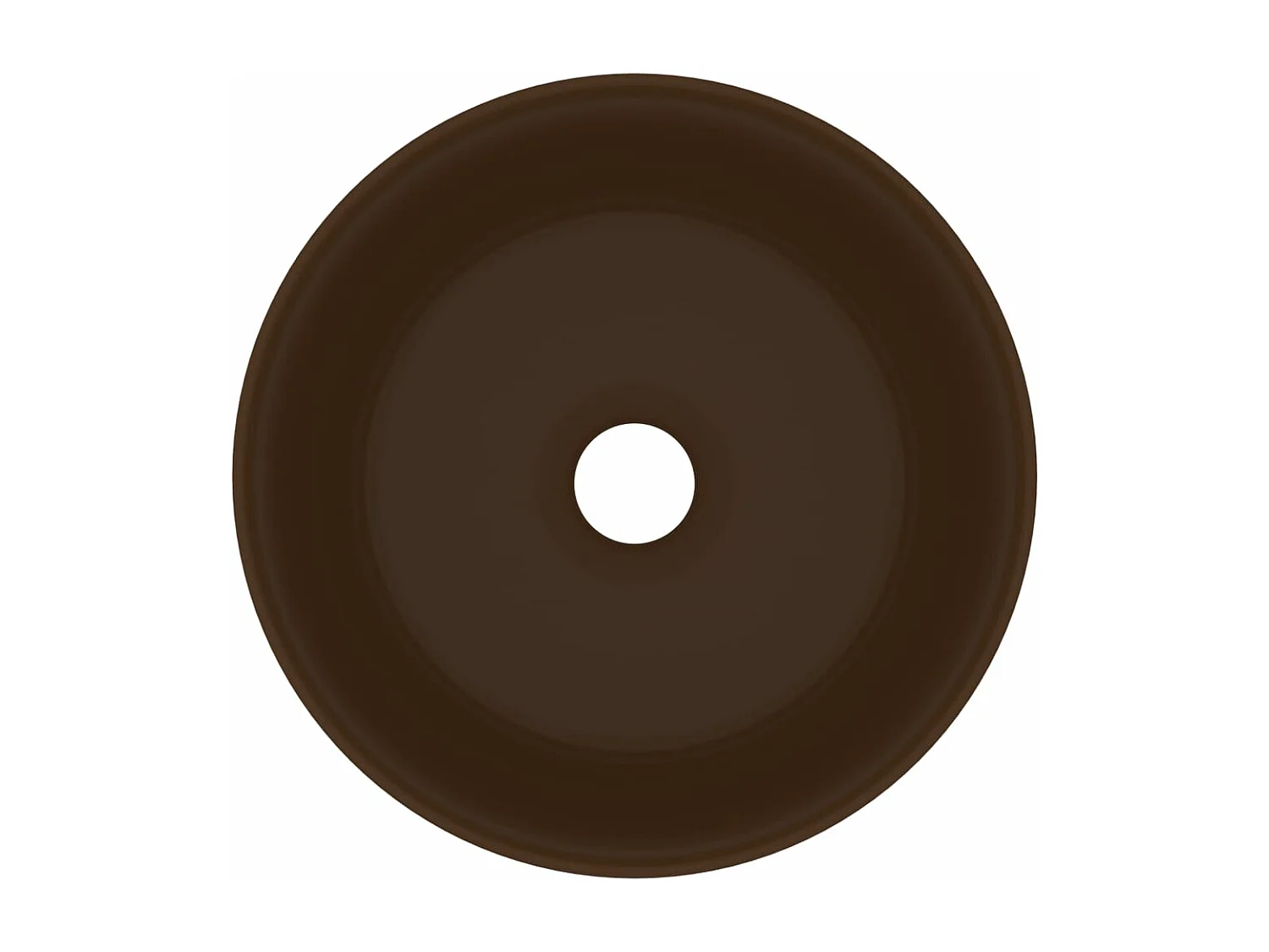 Lavabo rond de luxe marron 40 x 40 x 15 cm 02_0002759