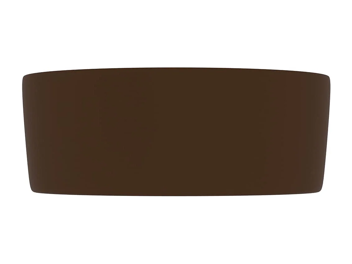 Lavabo rond de luxe marron 40 x 40 x 15 cm 02_0002759
