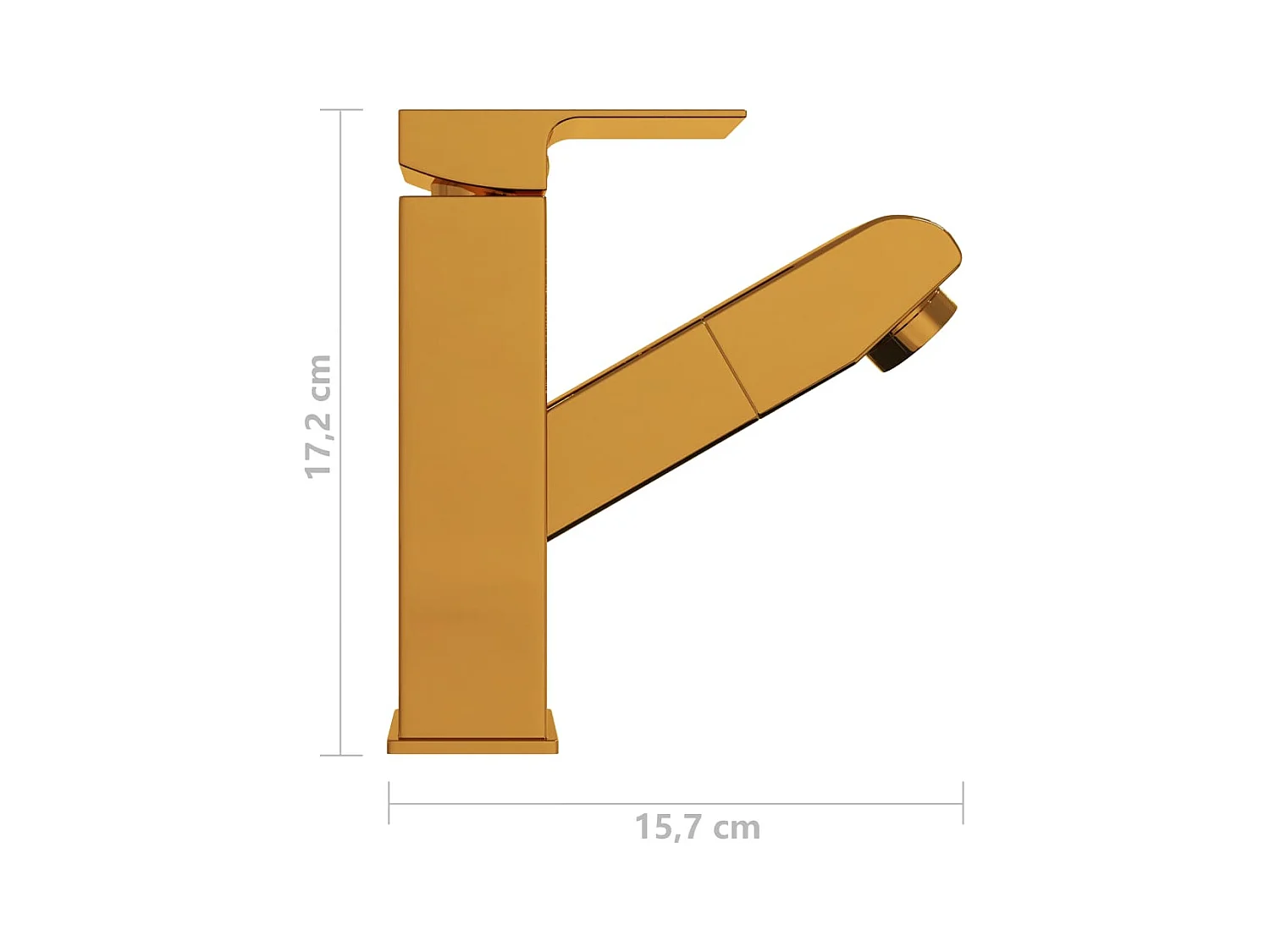 Robinet de lavabo rétractable 15.7 x 15.7 x 17.2 cm 02_0003526
